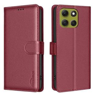 For Motorola Moto G86 5G Litchi Texture RFID Anti-theft Leather Phone Case(Red)