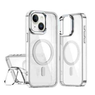 For iPhone 14 / 13 Acrylic Camera Holder MagSafe Magnetic Phone Case(White)