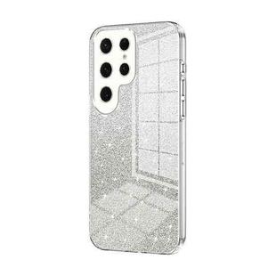 For Samsung Galaxy S25 Ultra 5G Gradient Glitter Powder Electroplated Phone Case(Transparent)