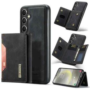 For Samsung Galaxy S24 FE 5G DG.MING M2 Series 3-Fold Multi Card Bag + Magnetic Phone Case(Black)