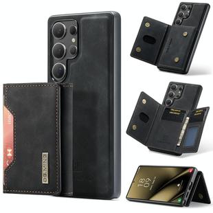 For Samsung Galaxy S25 Ultra 5G DG.MING M2 Series 3-Fold Multi Card Bag + Magnetic Phone Case(Black)