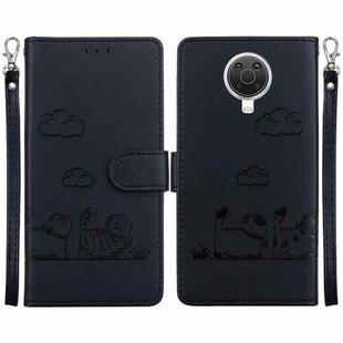 For Nokia G10 / G20 Cute Cats RFID Leather Phone Case(Black)