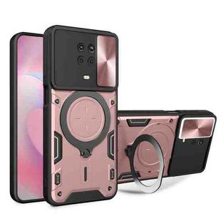 For Nokia G10 / G20 CD Texture Sliding Camshield Magnetic Holder Phone Case(Pink)