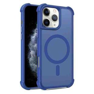For iPhone 11 Pro Max Skin Feel MagSafe Phone Case(Blue)