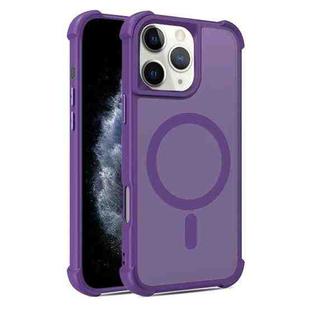For iPhone 11 Pro Max Skin Feel MagSafe Phone Case(Purple)