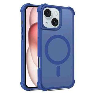 For iPhone 15 Skin Feel MagSafe Phone Case(Blue)