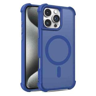 For iPhone 15 Pro Max Skin Feel MagSafe Phone Case(Blue)