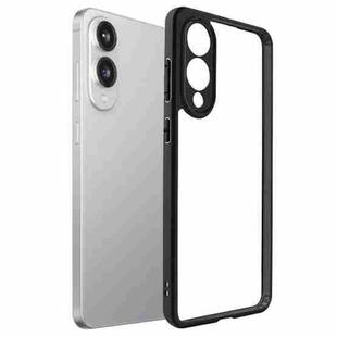 For Samsung Galaxy S25 Edge 5G Frosted TPU + Transparent PC Phone Case