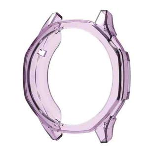 For Huawei Watch GT 5 46mm Half Coverage Hollow TPU Watch Protective Case(Transparent Purple)