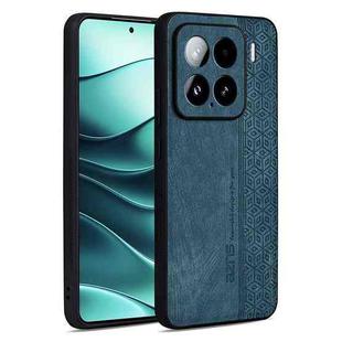 For Xiaomi 15 AZNS 3D Embossed Skin Feel Phone Case(Dark Green)