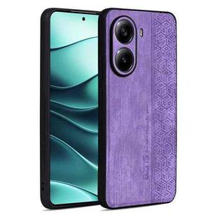 For Xiaomi Poco X7 Pro AZNS 3D Embossed Skin Feel Phone Case(Purple)