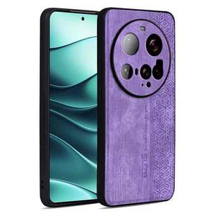 For Xiaomi 15 Ultra AZNS 3D Embossed Skin Feel Phone Case(Purple)