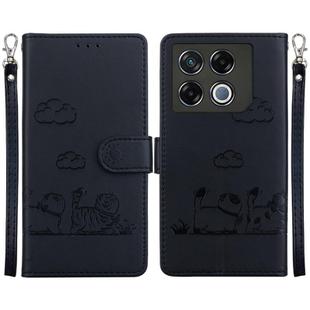 For Infinix GT 20 Pro 5G Cute Cats RFID Leather Phone Case(Black)