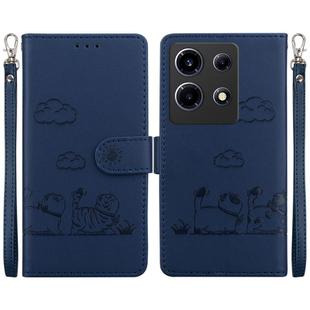 For Infinix Note 30 VIP Cute Cats RFID Leather Phone Case(Blue)