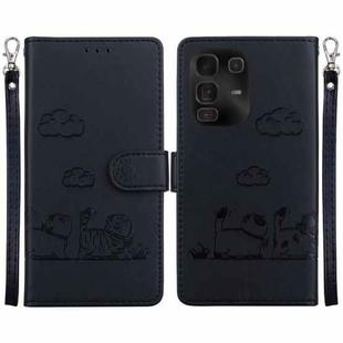 For Infinix Note 50 Pro+ Cute Cats RFID Leather Phone Case(Black)