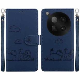 For Infinix Zero 40 4G / 5G Cute Cats RFID Leather Phone Case(Blue)