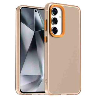 For Samsung Galaxy S24+ 5G Candy PC Hybrid TPU Shockproof Phone Case(Orange)