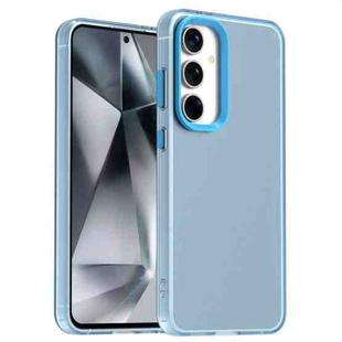 For Samsung Galaxy S24+ 5G Candy PC Hybrid TPU Shockproof Phone Case(Blue)