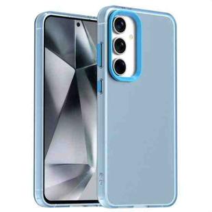 For Samsung Galaxy S24 5G Candy PC Hybrid TPU Shockproof Phone Case(Blue)