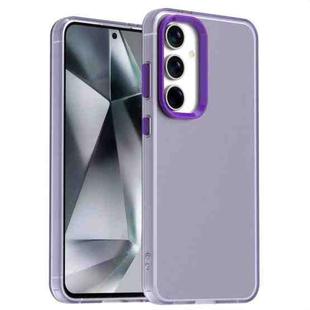 For Samsung Galaxy S23 FE 5G Candy PC Hybrid TPU Shockproof Phone Case(Purple)