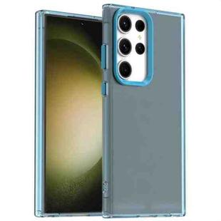 For Samsung Galaxy S23 Ultra 5G Candy PC Hybrid TPU Shockproof Phone Case(Blue)