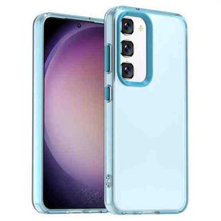 For Samsung Galaxy S23+ 5G Candy PC Hybrid TPU Shockproof Phone Case(Blue)
