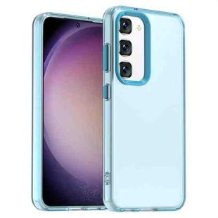 For Samsung Galaxy S23 5G Candy PC Hybrid TPU Shockproof Phone Case(Blue)