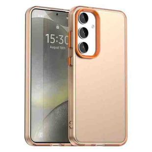 For Samsung Galaxy S25 5G Candy PC Hybrid TPU Shockproof Phone Case(Orange)