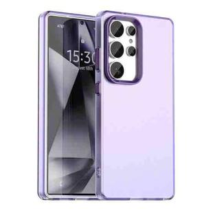 For Samsung Galaxy S25 Ultra 5G Candy PC Hybrid TPU Shockproof Phone Case(Purple)