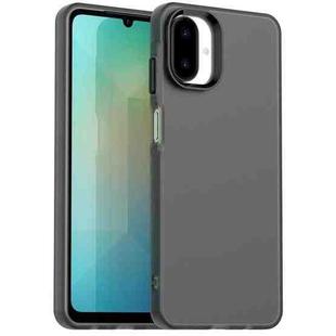 For Samsung Galaxy A07 5G Candy PC Hybrid TPU Shockproof Phone Case(Black)