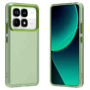 For Xiaomi 14T Pro Candy PC Hybrid TPU Shockproof Phone Case(Green)