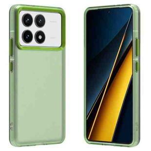 For Xiaomi Poco F6 Pro Candy PC Hybrid TPU Shockproof Phone Case(Green)