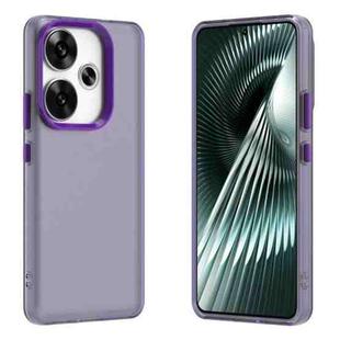 For Xiaomi Poco F6 5G Candy PC Hybrid TPU Shockproof Phone Case(Purple)