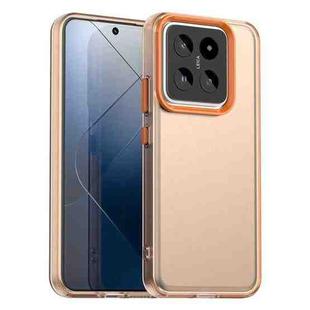 For Xiaomi 14 Candy PC Hybrid TPU Shockproof Phone Case(Orange)