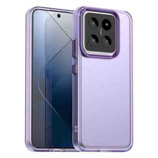 For Xiaomi 14 Pro Candy PC Hybrid TPU Shockproof Phone Case(Purple)
