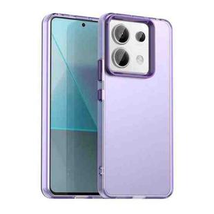 For Xiaomi Poco X6 5G Candy PC Hybrid TPU Shockproof Phone Case(Purple)