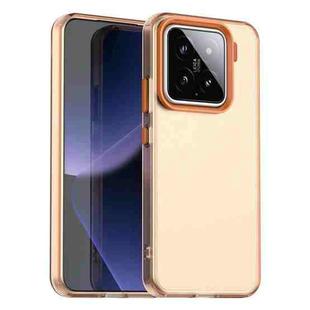 For Xiaomi 15 Candy PC Hybrid TPU Shockproof Phone Case(Orange)
