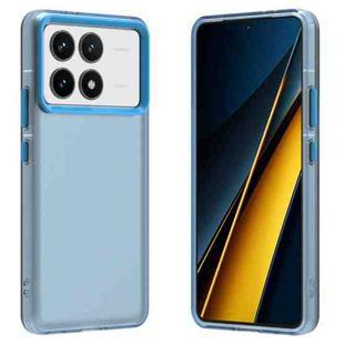 For Redmi K70 Candy PC Hybrid TPU Shockproof Phone Case(Blue)