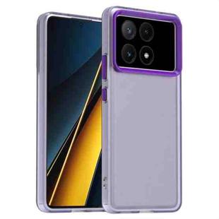 For Redmi K70E Candy PC Hybrid TPU Shockproof Phone Case(Purple)