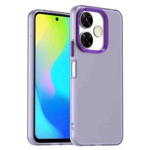 For Redmi Note 13R Candy PC Hybrid TPU Shockproof Phone Case(Purple)