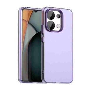 For Redmi Note 13 4G Candy PC Hybrid TPU Shockproof Phone Case(Purple)