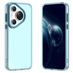 For Huawei Pura 70 Candy PC Hybrid TPU Shockproof Phone Case(Blue)