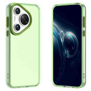 For Huawei Pura 70 Candy PC Hybrid TPU Shockproof Phone Case(Green)