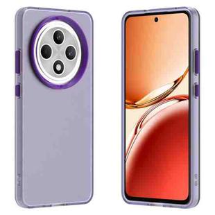 For OPPO Reno12 F 4G Candy PC Hybrid TPU Shockproof Phone Case(Purple)