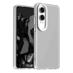 For OPPO K12x Candy PC Hybrid TPU Shockproof Phone Case(White)