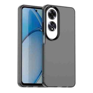 For OPPO A60 Global Candy PC Hybrid TPU Shockproof Phone Case(Black)