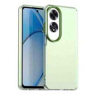 For OPPO A60 Global Candy PC Hybrid TPU Shockproof Phone Case(Green)