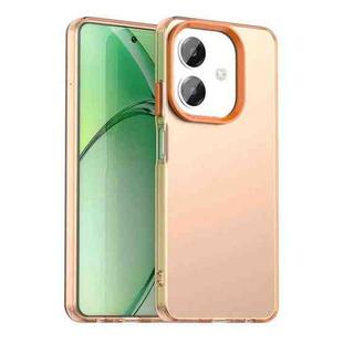 For OPPO A3x 4G Candy PC Hybrid TPU Shockproof Phone Case(Orange)