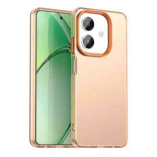 For OPPO A20 Candy PC Hybrid TPU Shockproof Phone Case(Orange)