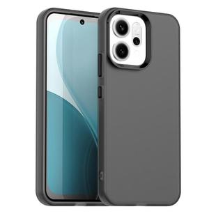 For OPPO Reno14 F 5G Candy PC Hybrid TPU Shockproof Phone Case(Black)